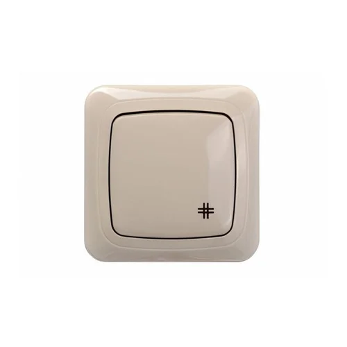 Kryžminis perjungiklis LIREGUS ALFA, Smėlio spalvos, 10 A, 250 V image 2