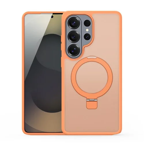 Dėklas Dux Ducis Yind Magnetic Stand Samsung S26 Ultra oranžinis image 1