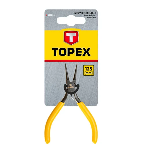 TOPEX precision round nose pliers 125 mm image 2
