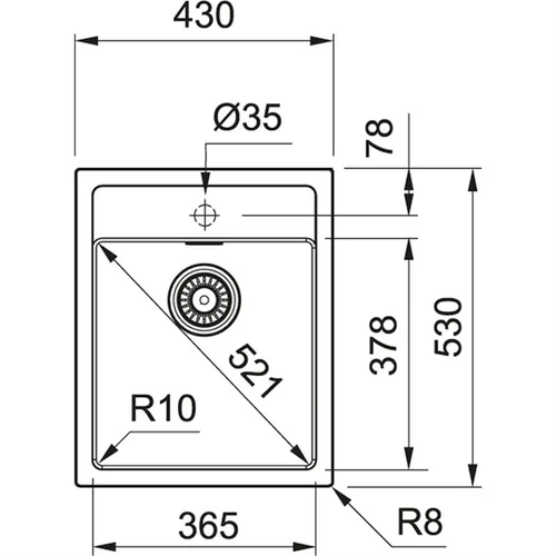 Franke Sirius SID 610-40 Tectonite plautuvė Carbon image 2