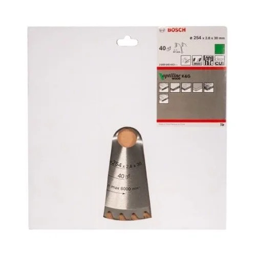 Bosch Pjovimo diskas medienai 254x30x40 2608640443 image 2