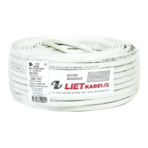 Lietkabelis BVV-P, 3 x 2,5 mm² plokščias kabelis image 2