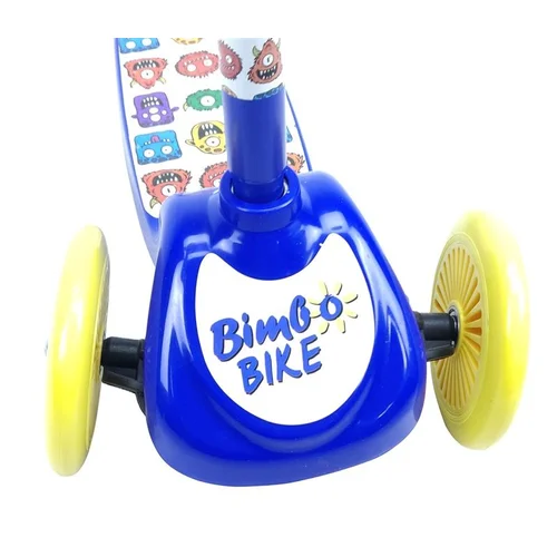 Bimbo Bike vaikiškas paspirtukas Mėlynas/Geltonas image 3