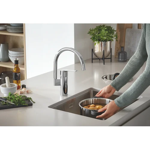 Grohe K700U įmontuojama nerūdijančio plieno plautuvė, 31574SD1 image 3