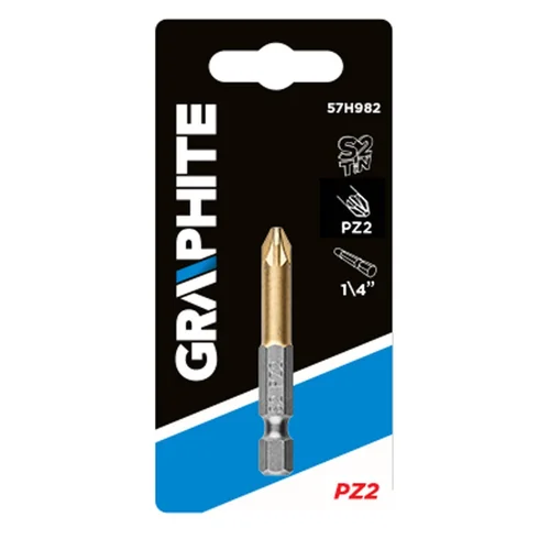 GRAPHITE Atsuktuvas kryžminis PZ2, 50 mm, 1/4 drive image 2