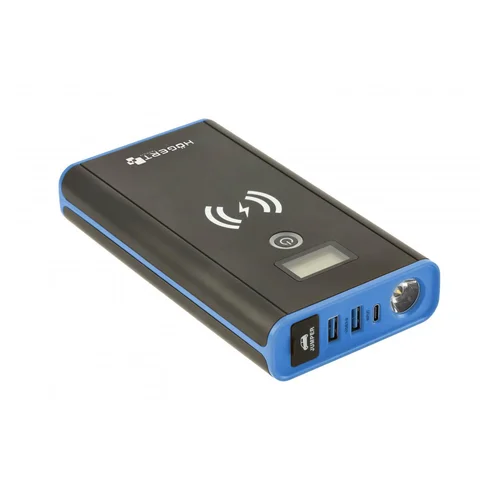 Hogert technik Daugiafunkcinis įkroviklis-paleidėjas 12V 400A Li-Po 10600 mAh su 10W belaidžiu įkrovimu image 1