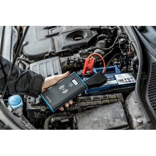 Hogert technik Daugiafunkcinis įkroviklis-paleidėjas 12V 400A Li-Po 10600 mAh su 10W belaidžiu įkrovimu image 3