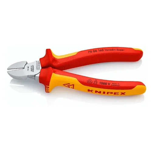 Šoninio kirpimo replės elektrikui 160mm (1000V) KNIPEX image 3
