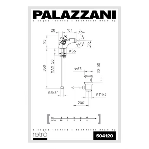 Palazzani Retro bide maišytuvas image 2