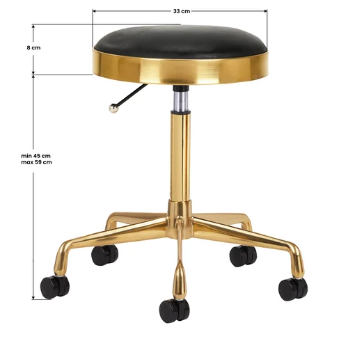 Activeshop GREEK MODEL 1 BLACK GOLD kėdutė image 3