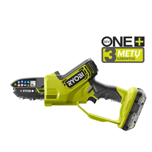 Ryobi RY18PSX10A-120 ONE+ akumuliatorinis genėjimo pjūklas image 1