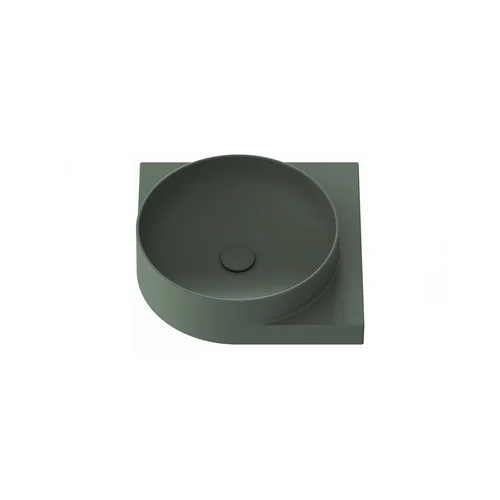Keraminis praustuvas Yard 45 C, be angos maišytuvui, Grey Green image 2