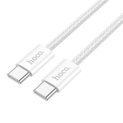 Hoco X104 USB-C į USB-C kabelis 60W 2 m Baltas image 2