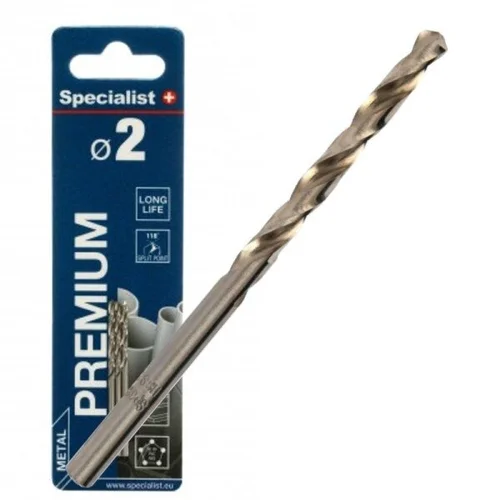 SPECIALIST+ Premium metalo grąžtas, 2mm, 3vnt image 2