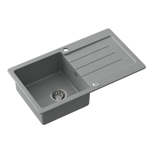 Virtuvinė plautuvė Quadron JOHNNY 111 HCQJ7744SZK, pilka image 3