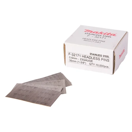 Makita F-32171 smeigės, 0,6×35 mm, INOX P35S, 10 000 vnt. image 1
