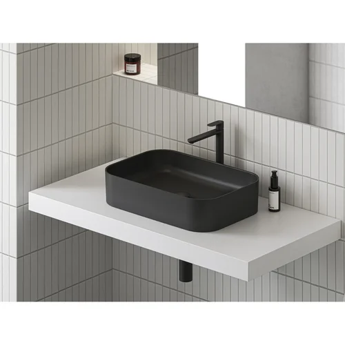 RAVAK Ceramic Slim R praustuvas, 55x37 cm, Antracitas image 2