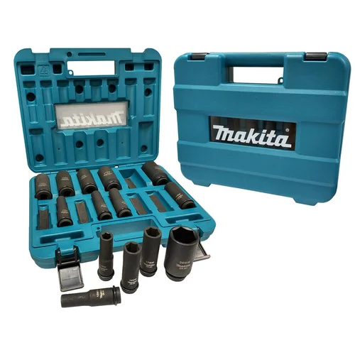 Smūginių sukimo antgalių komplektas Makita B-52308, 14 vnt., 1/2\" image 1