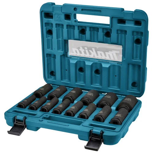 Smūginių sukimo antgalių komplektas Makita B-52308, 14 vnt., 1/2\" image 2