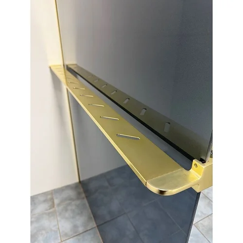 CITY Ravena Gold lentynėlė dušo sienelei image 2