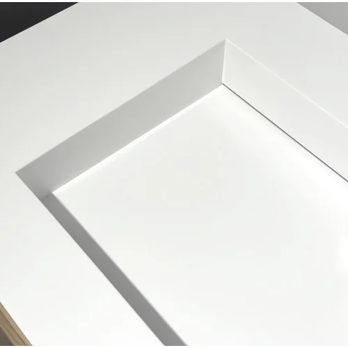 Kame Corian CN602465-BS, 60 cm, Balta matinė praustuvas image 2