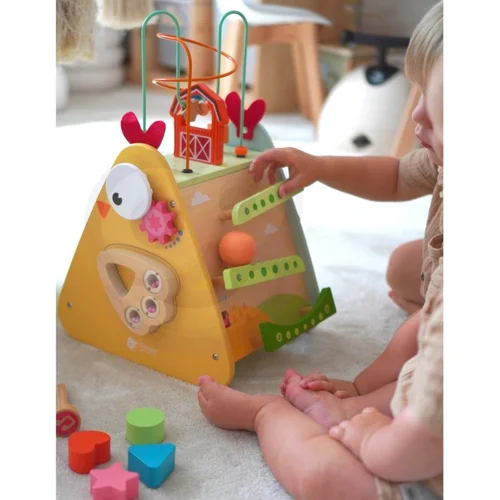 CLASSIC WORLD Montessori 10in1 Happy Farm XXL Veiklos kubas image 3