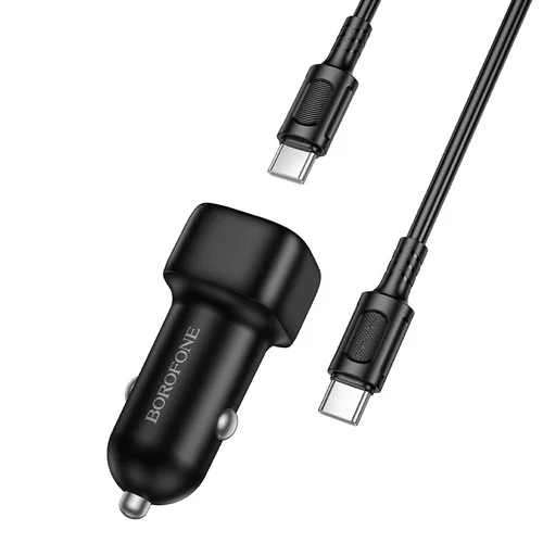 Borofone BZ34B 38W Automobilinis įkroviklis USB-C/USB-A 1.0 m kabelis Juodas image 2