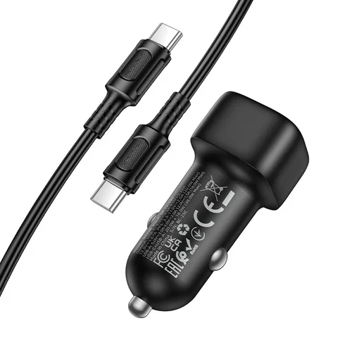 Borofone BZ34B 38W Automobilinis įkroviklis USB-C/USB-A 1.0 m kabelis Juodas image 3