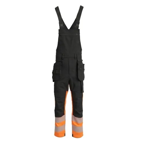BoSafety COMBO PLUS Hi-vis puskombenzonis 66, Juoda/Hi-Vis Oranžinė image 2