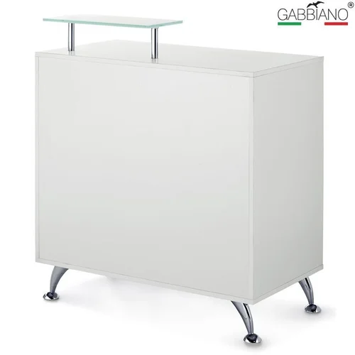 GABBIANO Q-0833 Petit Glass White registratūros stalas image 1