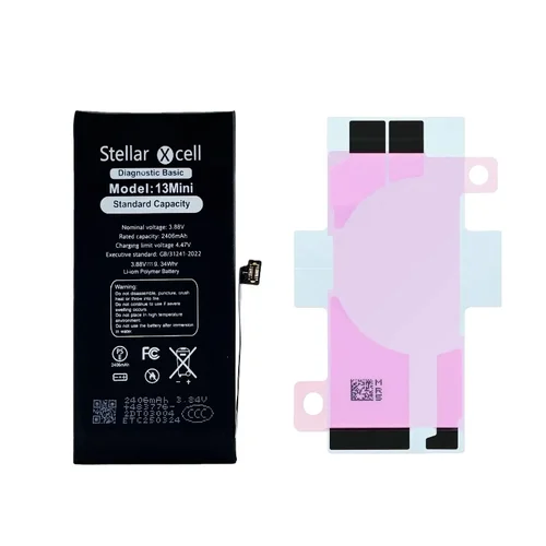 StellarXcell Diagnostic Akumuliatorius Apple iPhone 13 mini 2410mAh image 3
