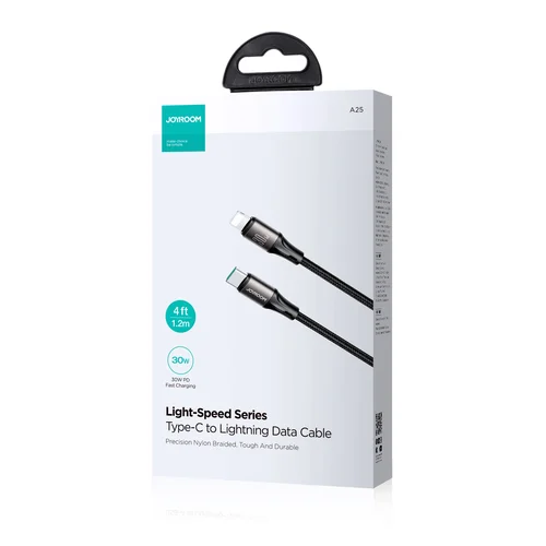 Joyroom SA25-CL3 USB-C to Lightning kabel 30W 1.2m Juodas image 2