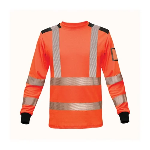 BoSafety TS-RICOLONG-C3-0400 Hi-Vis marškinėliai ilgomis rankovėmis XL Geltona image 2