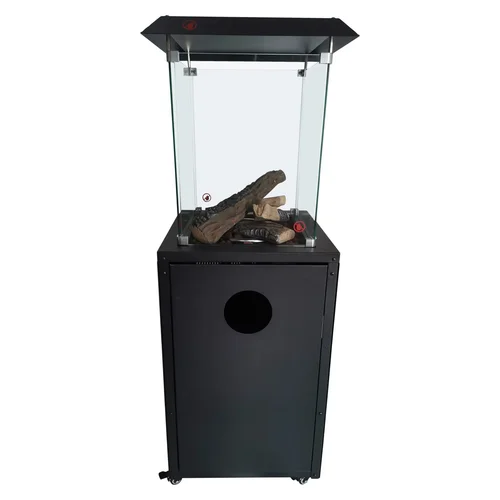 Dujinis lauko šildytuvas, 8 kW, juodas image 2