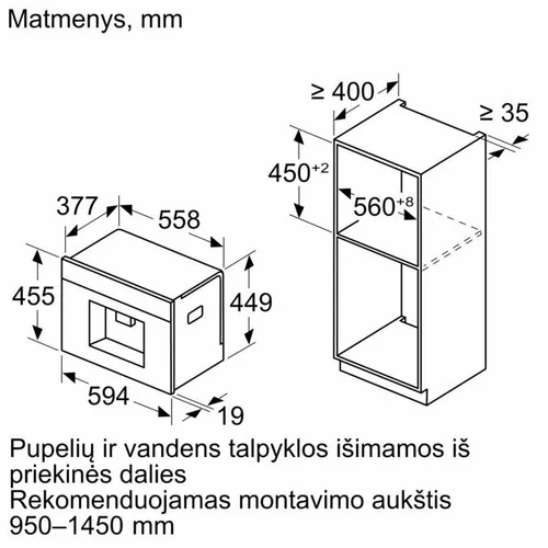 Bosch CTL7181B0 Juodas įmontuojamas kavos aparatas image 3
