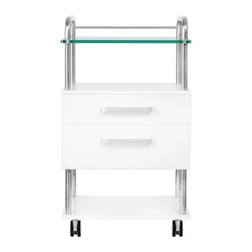 Activeshop 6052 WHITE kosmetologinis vežimėlis image 2