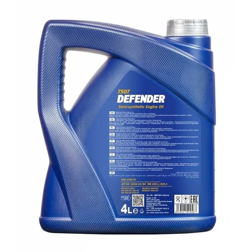 Mannol Defender Automobilio variklio tepalas 10W-40 5 l image 2