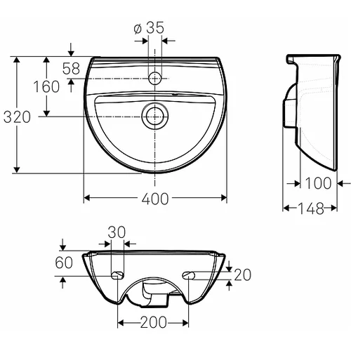 IFÖ INSPIRA 15142 Praustuvas 40 cm image 2