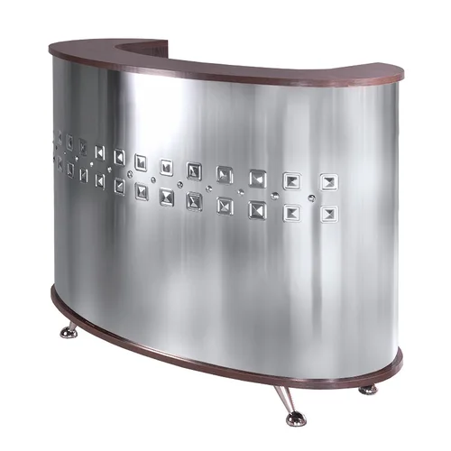 Beauty System Arc Chrome BD-3317 registratūros stalas 140 cm image 1