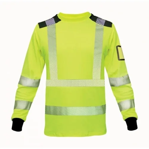 BoSafety TS-RICOLONG-C3-0400 Hi-vis marškinėliai ilgomis rankovėmis – S, Geltona image 3