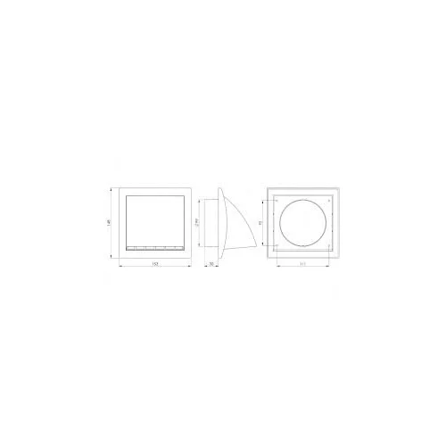 EUROPLAST ND10FVB išorinė grotelė ruda d100 image 2