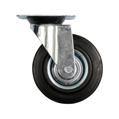 Vorel Ratukas vežimėliui, guminis, pasukamas, 125 mm, 100 kg image 1