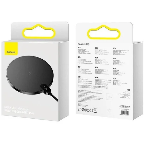 Baseus Digital LED Wireless įkroviklis, Juoda image 2