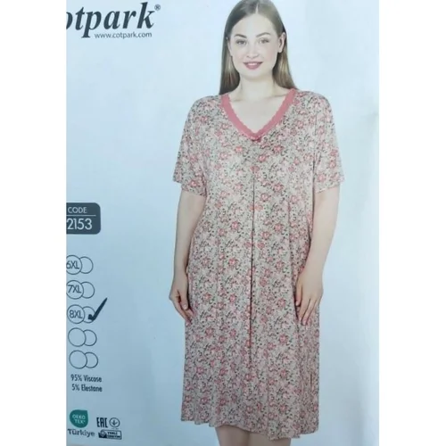 Naktinukai ROSALINA 6XL, rudi su rožėmis image 3