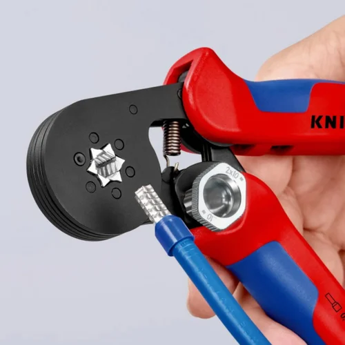 Knipex laidų antgalių užspaudimo replės 0,08–16 mm², 6-kant, modelis 975314 image 3