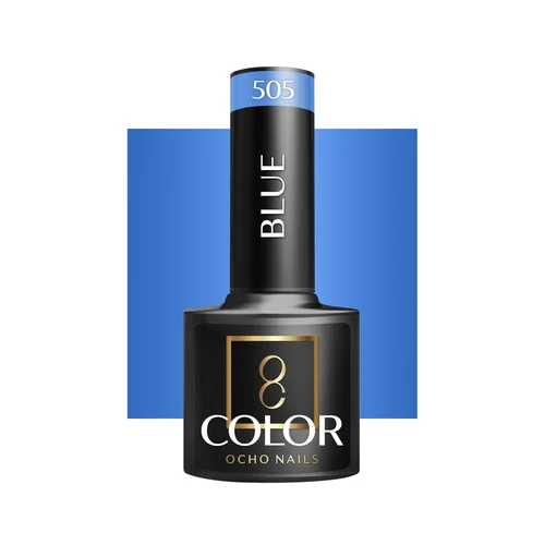 OCHO NAILS Blue 505 hibridinis nagų lakas, 5 g image 1