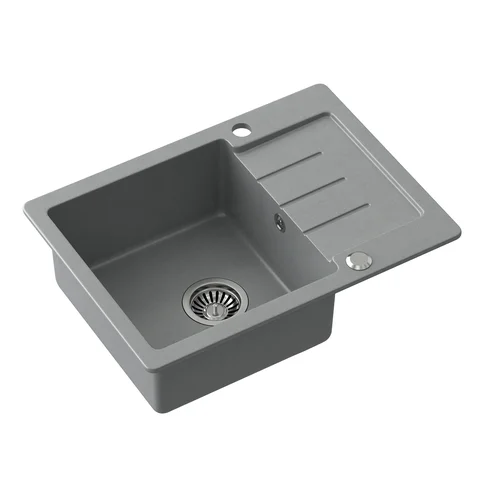 Quadron JOHNNY 116 HCQJ6044SZK pilka akmens masės plautuvė image 3