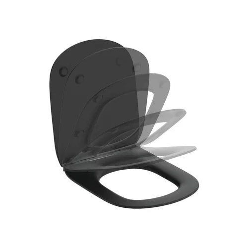 Ideal Standard TESI T3527V3 WC sėdynė matinė juoda image 1