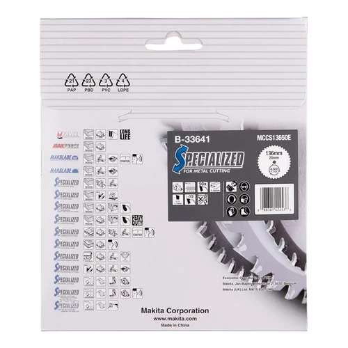 Makita B-33641 Pjovimo diskas metalui 136x1,4x20,0 mm Z50 -15° image 3