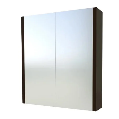 Raguvos Baldai SERENA Veidrodinė spintelė be apšvietimo, 80 cm pločio, Juodas ąžuolas, 1400501 image 1